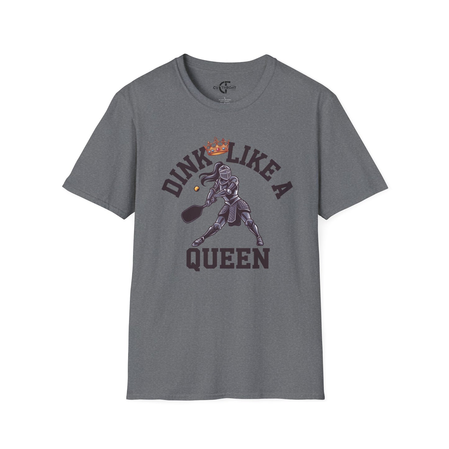 Dink Like a Queen - Medieval Pickleball Warrior Tee