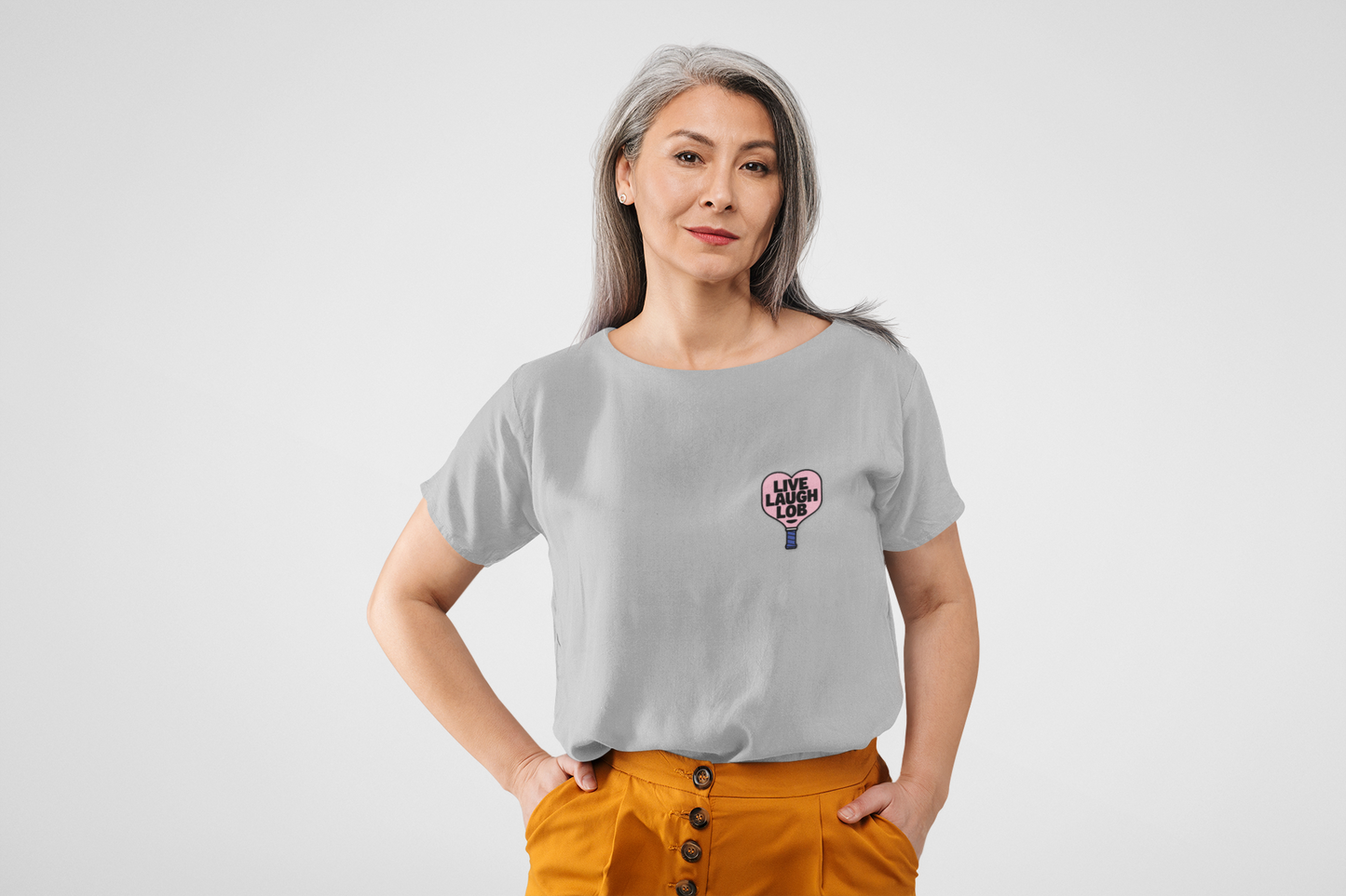 Live Laugh Lob Heart Shaped Paddle Tee