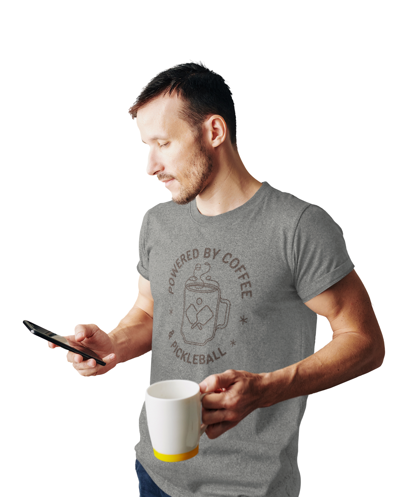 Powered by Coffee & Pickleball Tee