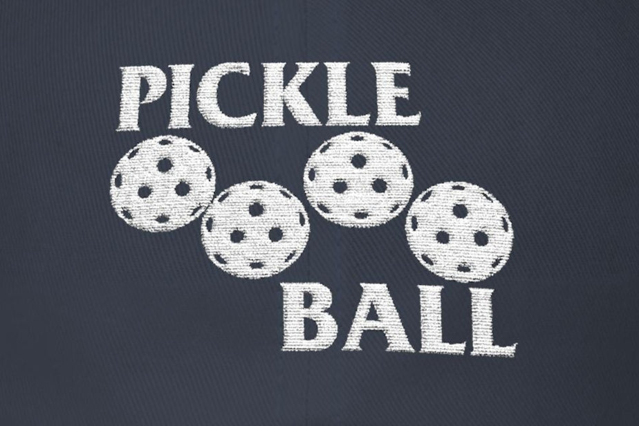 Punk Pickleball Design Embroidered Dad Cap