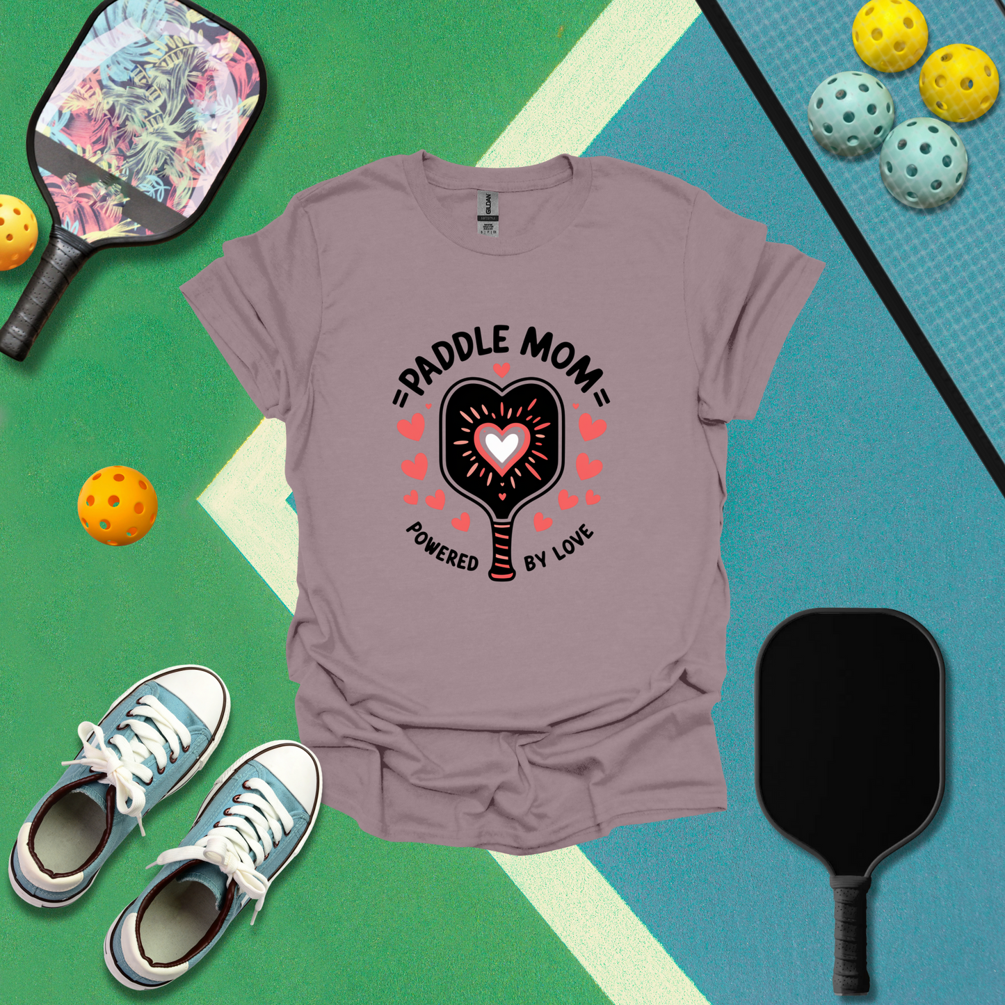 Paddle Mom Powered By Love Tee