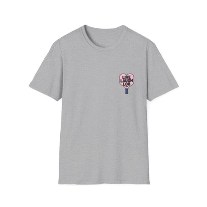 Live Laugh Lob Heart Shaped Paddle Tee