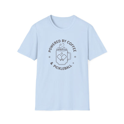 Powered by Coffee & Pickleball Tee