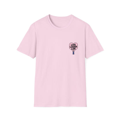 Live Laugh Lob Heart Shaped Paddle Tee