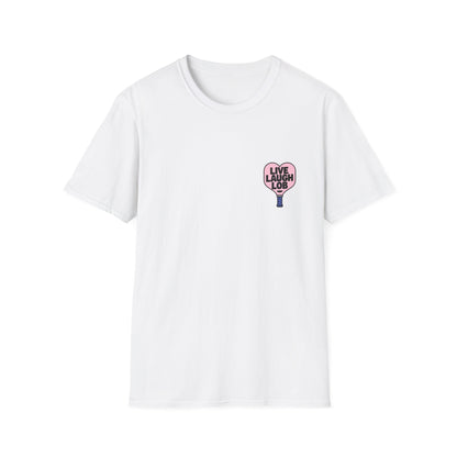 Live Laugh Lob Heart Shaped Paddle Tee